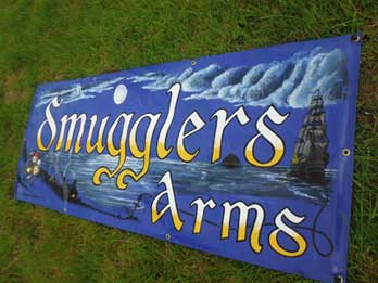Pub sign by Jamie MacDonald Smugglers Arms pub sign image
